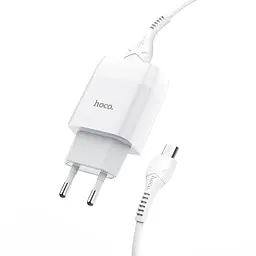 Адаптер мережевий Hoco Micro USB Cable Glorious C73A 6931474713063 - мініатюра 3
