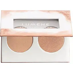 Подвійні тіні для повік Lumene Bright Eyes Eyeshadow Duo, відтінок Weightless Beige, 3.2 г - мініатюра 2