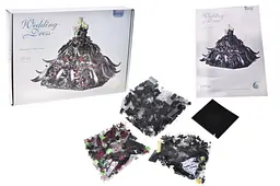 Конструктор MZ-419 "Чорна вечірня сукня" 2110 деталей, коробка р.32x5x22 см