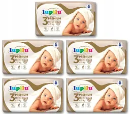 Підгузники Lupilu Premium Midi Розмір 3, Вага 4-9 кг, 270 шт