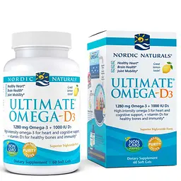 Жирні кислоти Nordic Naturals Ultimate Omega-D3, 60 капсул