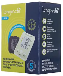 Автоматичний вимірювач тиску Longevita BP-102 (5828401) - мініатюра 3