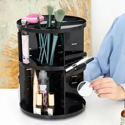 Органайзер для косметики Cosmetic Box 360 + Дзеркало з LED-підсвіткою - мініатюра 3