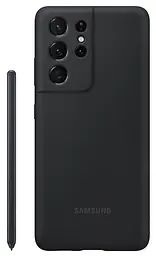 Чохол Silicone Cover With S Pen для Samsung Galaxy S21 Ultra (G998) (EF-PG99PTBEGRU) Black