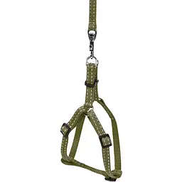 Шлея Dog Extreme з нейлону регульована з повідцем для котів, кроликів і морських свинок (ширина 10мм, довжина 115см, В:28-40см) - мініатюра 2