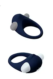 Ерекційне кільце з вібрацією Dream Toys Rings Of Love Stimu Ring Blue - мініатюра 2