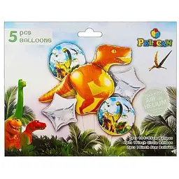 Набір з кульок PELICAN ТИРАНОЗАВР 5 фольгованих