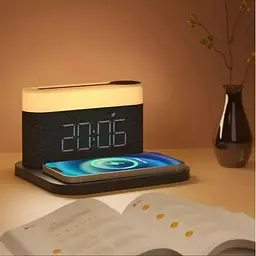 Лампа нічник з бездротовою зарядкою Proove Day & Night з годинником та будильником - мініатюра 7