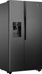 Холодильник Gorenje SBS 179x68x91см 2 двері Х-368 л М-167 л A++ NF Plus Інвертор диспенсер дисплей чорний (NRS9EVB) - мініатюра 2