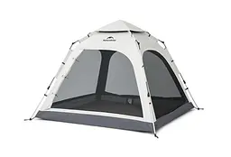 Намет тримісний для кемпінгу Naturehike Ango S (CNK2550WS010) сірий