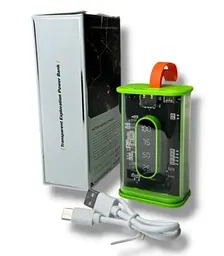Портативний повербанк No Brand Power Bank 10000 mAh Зелений (2104618812) - мініатюра 4