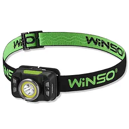 Ліхтар налобний Winso 330Lm, 5W CREE XTE+COB, 1800mAh, з сенсором білий/червоний(750720)