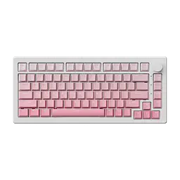 Ігрова механічна клавіатура Akko 5075 V3 / Три режими підключення / Frost Pink Switch / Pink