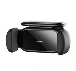 Автомобільний тримач холдер Baseus Steel Cannon pro Solar Electric Car Mount SUGP010001 Black - мініатюра 3