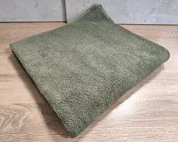 Рушник турецький махровий однотонний Zeron 70х140 Green щільність 500 г/м2 - мініатюра 2