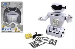 Дитяча скарбничка сейф Робот "Robot Piggy Bank" з кодом у коробці 6688-8 р.29*20*12см
