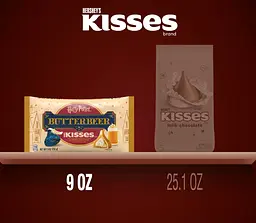 Шоколадні цукерки Hershey's Kisses Harry Potter Butterbeer Flavored Easter Candy 255г - мініатюра 8