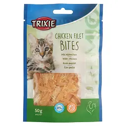 Ласощі для кішок Trixie Premio Chicken Filet Bites сушене філе куряче 50 г (42701) - мініатюра 2