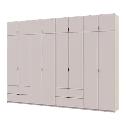Розпашна Шафа для одягу Doros Лукас Кашемір 4+4 ДСП 320х50х240 (42005128)