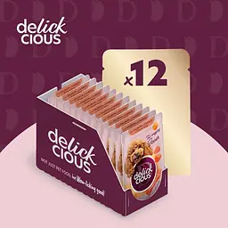 Вологий корм для собак Delickcious Смужки з лососем та морквою в крем супі 85 г - мініатюра 7