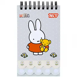 Блокнот Yes Miffy Teddy 85x142 мм 60 аркушів (152233)
