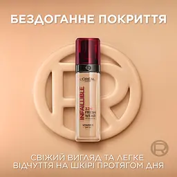 Тональний крем для обличчя L'Oreal Paris Infaillible 32H Fresh Wear Foundation SPF 25 відтінок 20 (Ivory) 30 мл - мініатюра 4