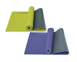 Килимок спортивний Toorx Yoga PVC 173 х 60 х 0,6 см для йоги та фітнесу Verde/Antracite (MAT-176) - мініатюра 2
