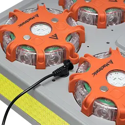 Комплект ліхтарів професійних Mactronic X-Flare (30 Lm) Red/Blue/Amber Recharg 12v/220V Magnetic Червоний - мініатюра 7