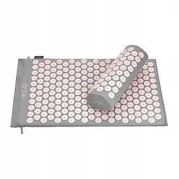 Килимок акупунктурний 4FIZJO Аплікатор Кузнєцова з валиком 72 x 42 см Grey/Pink 4FJ0287 (P-5907739313287) - мініатюра 4