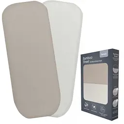 Простирадло Lionelo Bamboo Sheet Off White Beige 70 x 28 см (LO-BAMBOO SHEET OFF WHITE BEIGE 70x28) 2 шт.