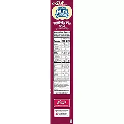 Пластівці Kellogg's Frosted Mini Wheats Pumpkin Pie Spice Cold Breakfast Cereal 623.7g - мініатюра 4