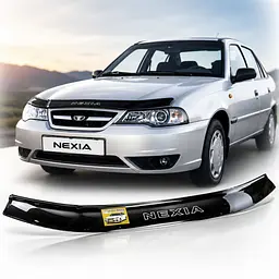 Дефлектор капота мухобойка Daewoo Nexia 1995-2011 Кріплення пластина Voron Glass