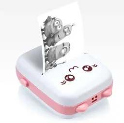 Портативний мініпринтер Jetix Mini printer з Bluetooth для термодруку без чорнила зі смартфона Pink (JMP-1-RA) - мініатюра 2