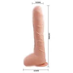 Фалоімітатор з мошонкою BEAUTIFUL ALEX DILDO Baile BW-008037NR 92566 - мініатюра 3