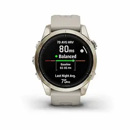 Смарт-годинник Garmin Epix Pro Gen 2 Sapphire 42mm Soft Gold w. Light S. Band (010-02802-10/11) - мініатюра 6