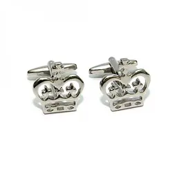 Сріблясті Запонки у вигляді корони Handmade acs0005789 - мініатюра 4