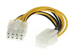 Кабель живлення для процесора ATX 4 pin F-8 pin M 0.2м