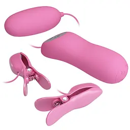 Набір секс іграшок Pretty Love Electric Shock Vibro-Bullets 3 шт. рожевий - мініатюра 4