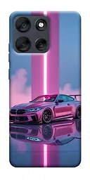 TPU чохол Demsky Pink neon car для Motorola Moto G56 5G
