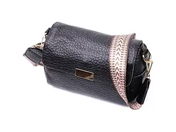 Класична шкіряна сумка з оригінальною плечовою лямкою Vintage 20,5х13х9,5 см sum0029006