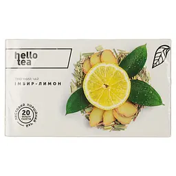 Чай трав'яний Hello Tea Імбир-лимон 60 г (20 шт. х 3 г) (930233) - мініатюра 4