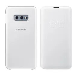 Чохол-книжка з підсвічуванням LED Wallet View Cover EF-NG970 для Samsung Galaxy S10e (5.8") White - мініатюра 4