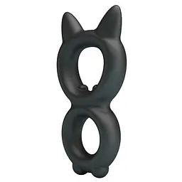 Ерекційне кільце Crazy Bull Super Soft Silicone Toran, чорне PRETTY LOVE BI-210365 103644 - мініатюра 7