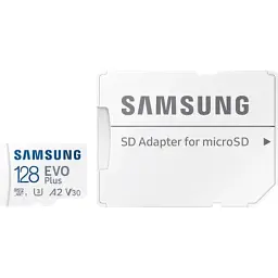 Карта пам'яті Samsung 128 GB microSDXC Class 10 UHS-I U3 V30 A2 EVO Plus+SD Adapte (MC128SA/EU) - мініатюра 6