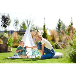 Розвиваючий килимок-намет Kinderkraft Little Gardener Вігвам 3в1 - мініатюра 9