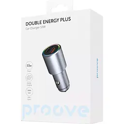 Автомобільний зарядний пристрій Proove Double Energy Plus 53W USB-A + USB-C Metal Gray (ACDE53110004) [130293] - мініатюра 6