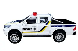 Іграшкова поліцейська машина позашляховик Toyota Hilux TechnoDrive KM250426 - мініатюра 2