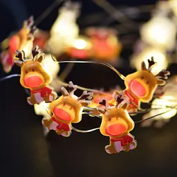Гірлянда світлодіодна Yes! Fun Олені 20 LED на мідному дроті та батарейках тепло-біла 2.2 м (801206) - мініатюра 4