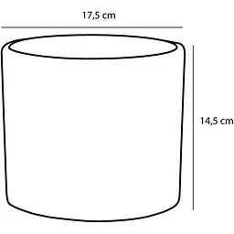 Кашпо Edelman Era pot round, 17,5 см, світло-сіре (1035829) - мініатюра 3
