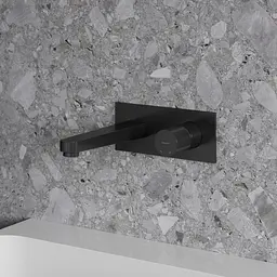 Змішувач для умивальника прихованого монтажу Omnires Contour antracite CT8015AT Чорний матовий - мініатюра 2
